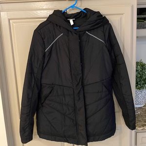 Zella black puffer coat